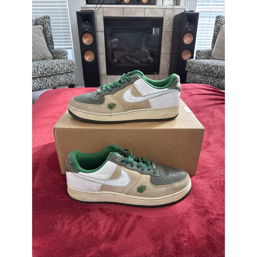 Nike Air Force 1 Premium 07 Mr Baltimore Brown Green Size 14 Men’s Sneakers - Picture 2 of 8